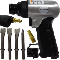 Martillo neumático, cincel de impacto con cinceles, 4 piezas