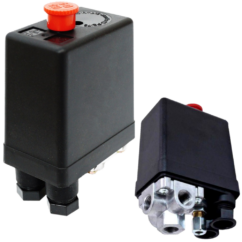 Presostato para compresor 230V, 3 entradas