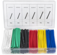TUBOS TERMORETRÁCTILES DE COLORES 196 UNIDADES. COLOCAR