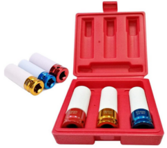 VASOS DE IMPACTO PARA LLANTAS DE ALEACIÓN LARGO 1/2" 17, 19, 21mm
