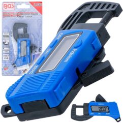 Micrómetro exterior digital 0-12,7mm con pinza BGS-Technic