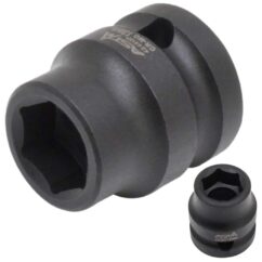 Vaso de impacto súper corto de 13 mm 1/2' Asta Cr-Mo