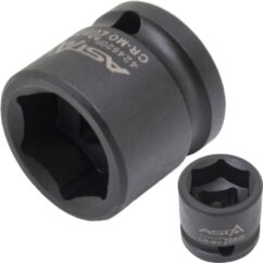 Vaso de impacto súper corto de 20 mm 1/2' Asta Cr-Mo