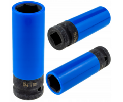 VASO DE IMPACTO LARGO 17 MM PARA LLANTAS DE ALEACIÓN DE 1/2'