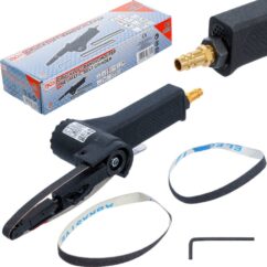 Lijadora de banda neumática pequeña de 1/4' con correas BGS-Technic