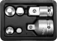 Reducciones 1/2" 3/4" 3/8" CRV juego de 6 uds. YATO