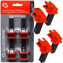 Juego de 4 piezas. abrazaderas para asegurar cables metálicos