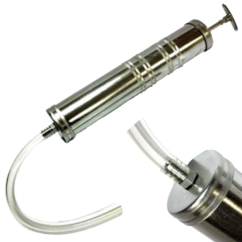 Bomba aspiración manual, extractor de aceite, 500ml. Jeringuilla