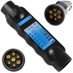 PROBADOR MEDIDOR DE REMOLQUE ENCHUFE GANCHO DE REMOLQUE 7 PIN