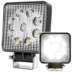 LÁMPARA DE TRABAJO HALÓGENA 9 LED 9-36V 85x85mm 1620 lm