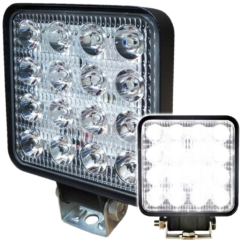 LÁMPARA DE TRABAJO HALÓGENA 16 LED 9-36V 85x85mm 2880 lm