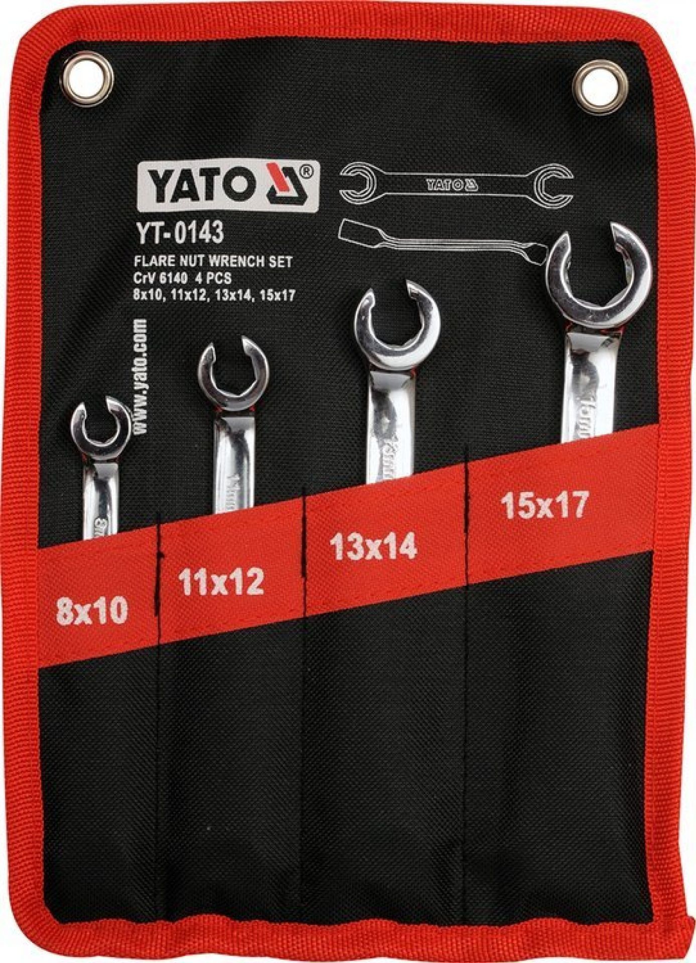 LLAVES PARA TUBO DE FRENO ACERO CrV YATO YT-0143