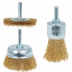 Cepillos de alambre para taladro, juego de cepillos, 3 uds.