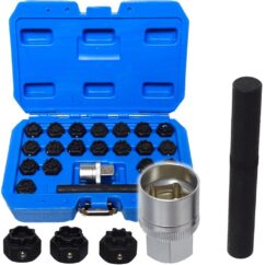 Vasos para tornillos de rueda que protegen contra ladrones, 22 uds. audi