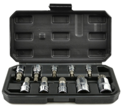 VASOS LLAVES XZN ESTRIADAS 1/4 3/8 1/2 M4-M18 10 uds.