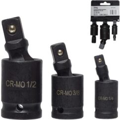 Juntas de impacto de bola 1/2", 1/4", 3/8" juego de 3 piezas.