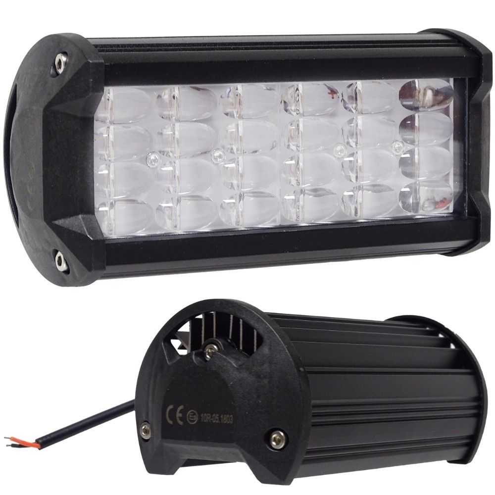 Lámpara de trabajo de panel halógeno 24 LED 4000 lm 12-80V 165mm Homologación