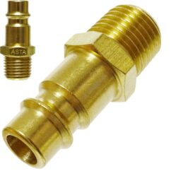 Conector rápido neumático macho 1/4'' GW, latón