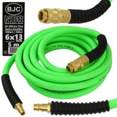 MANGUERA PRESION NBR 6x13mm 5m/conectores rápidos euro BJC