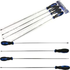 Destornilladores planos Phillips 450mm Juego de destornilladores largos 4 piezas. PH2, PH1, SL4, SL6