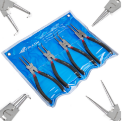 JUEGO DE ALICATES PARA ANILLOS SEGER 8'' 200MM 4 EL
