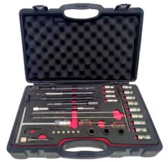 Fresas para asientos de inyectores, lavadora extractora, cepillos, juego grande