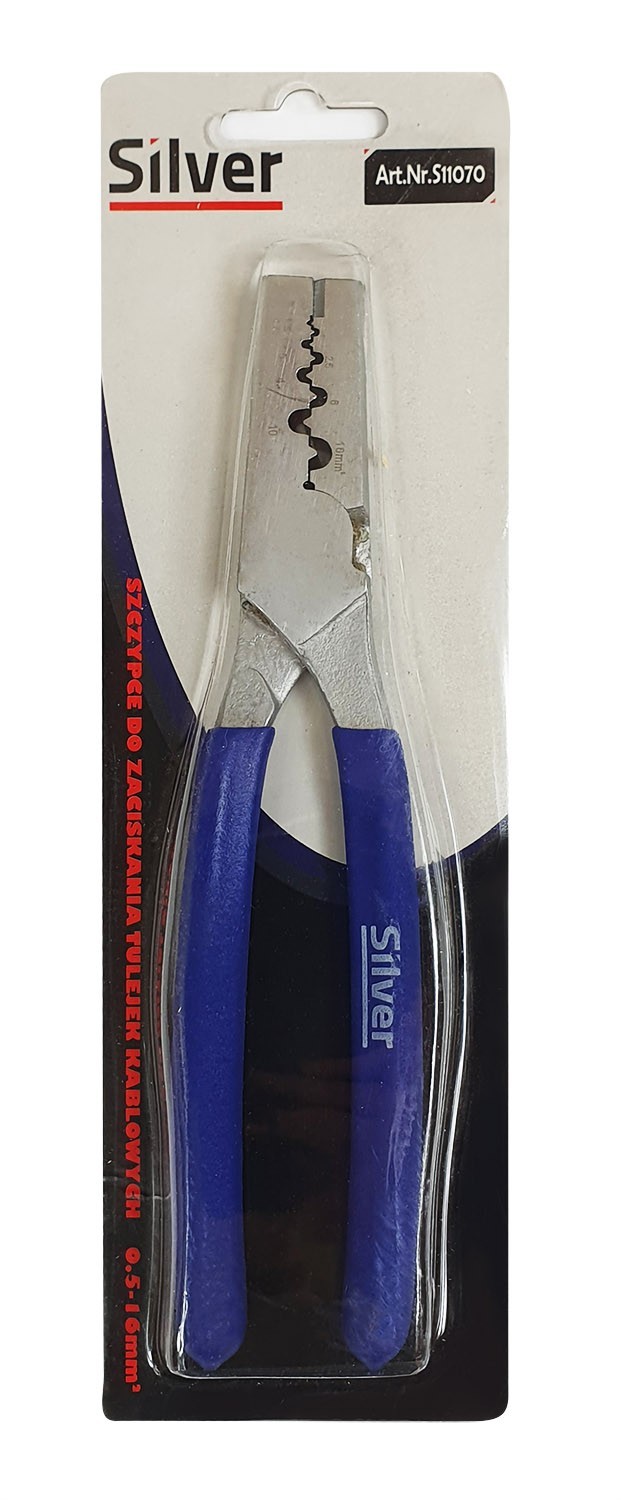 Herramienta para engarzar, alicates para cables, casquillos, 0,5-16 mm, 220 mm - Imagen 4