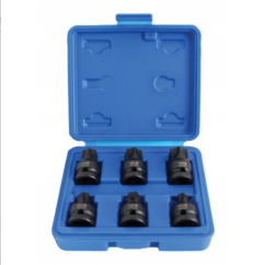 LLAVES DE IMPACTO TORX 1/2' T55-T100 6 UD CR-MO