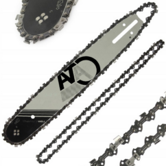 Guía + 2 cadenas de sierra 14" 1.3mm 3/8"