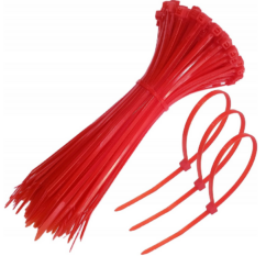 Bridas autoblocantes rojas 5x300mm, juego de 50 piezas ASTA