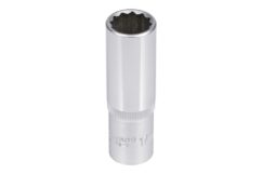 VASO LLAVE LARGA 17 mm 1/2" 12 puntas Jonnesway