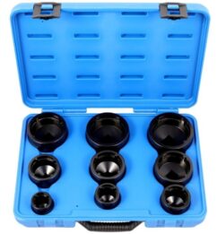 Vasos para tuercas de rodamiento ranuradas KM4-KM12 Dientes internos JONNESWAY