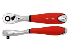 Trinquete 1/4" acodado, 72 dientes, 155 mm YATO