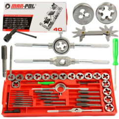 Matrices de roscado M3-M12 SET de 40 elementos