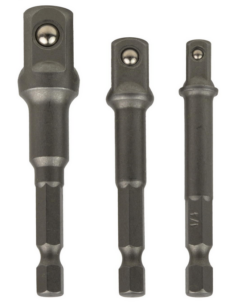 ADAPTADORES REDUCCIONES PORTABROCAS PARA VASOS 1/4' 3/8' 1/2' 3 UDS.
