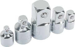 Adaptadores reductores pulidos 1/2'' 3/8'' 3/4'' juego de 5 uds.