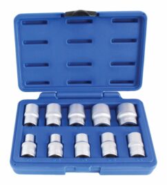 VASOS HEXAGONALES 6 ANGULARES PULGADAS 1/2' 10 UDS ASTA