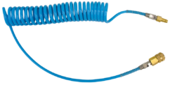 MANGUERA ESPIRAL 10x6.5mm 5m POLIURETANO CON CONECTORES