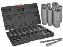 Juego de vasos largos para tornillos rotos, 11 uds. 6-19 mm CR-MO