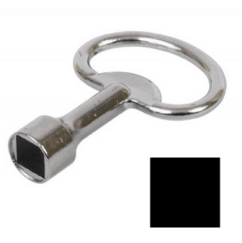Llave de zamak para cajas, cerraduras de cajas, cuadrada 8x8 mm