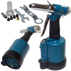 REMACHADORA NEUMÁTICA PARA REMACHES 2.4-6.4mm + 4 PUNTAS, JUEGO