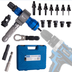 Remachadora destornillador 3 en 1 - adaptador para tuercas remachables y remaches
