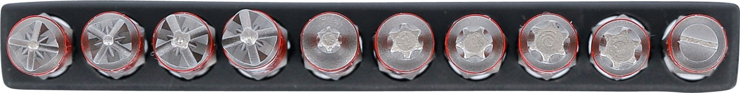 Puntas cruzadas planas magnéticas Torx 70mm 10uds. 1/4' PZ, TX, SL BGS-Alemania - Imagen 6