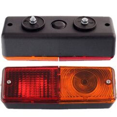 Conjunto piloto trasero remolque rectangular 2 segmentos sin cable 12/24V