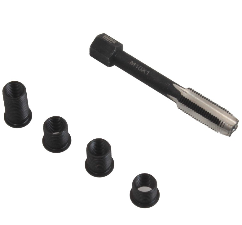 Set para reparar la regeneración de roscas de bujías M8X1.0. Grifo + casquillos - Imagen 3