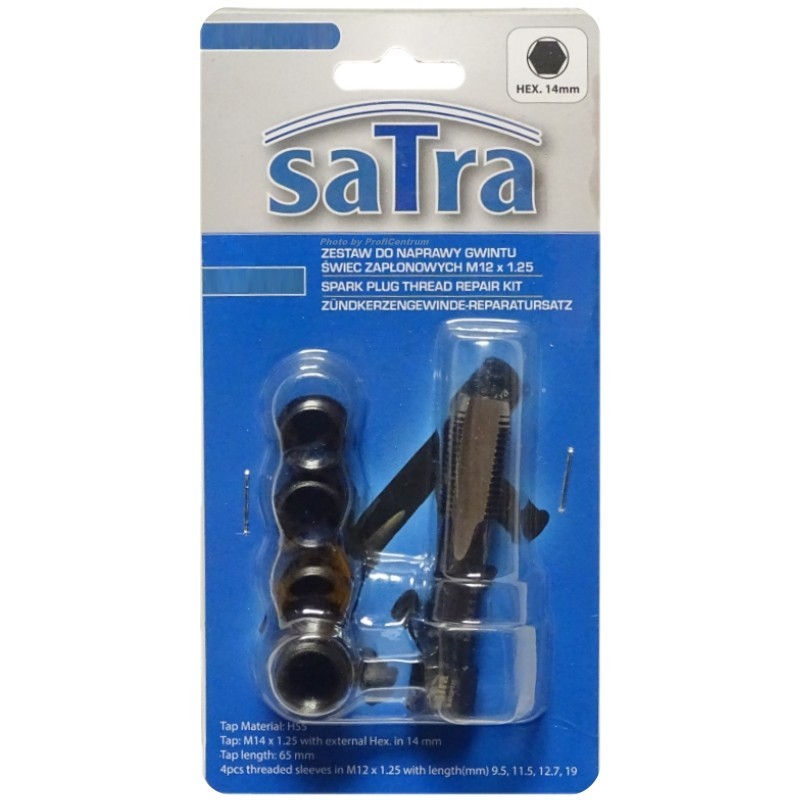 Set para reparar la regeneración de roscas de bujías M8X1.0. Grifo + casquillos - Imagen 5