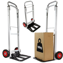 CARRO DE TRANSPORTE DE ALMACEN PLEGABLE 90KG