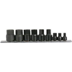 Vasos de impacto hexagonales HEX 1/4' 5/16' 3/8' 3/8' 7/16' 1/2' 9/16' 5/8' 11/16' 3/4'
