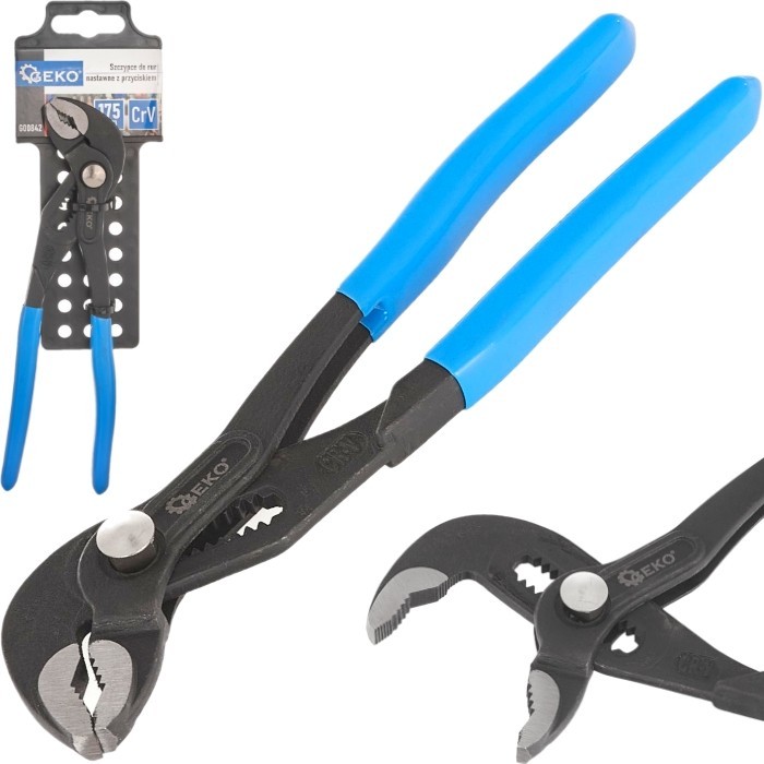 Alicate para tubos ajustable autoblocante 175 mm 'rana' con cerradura