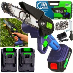 Sierra inalámbrica 2xAKU 21V Li-ion 2000mAh + Accesorios, CATA